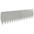 vidaXL Obrubník trávnika 10 ks 103 x 30 cm Oceľ Strieborná