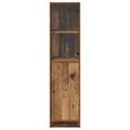 vidaXL Highboard Staré drevo 35 x 37 x 142 cm Kompozitné drevo