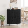 vidaXL Servírovacia skriňa Čierny dub 69,5 x 34 x 90 cm