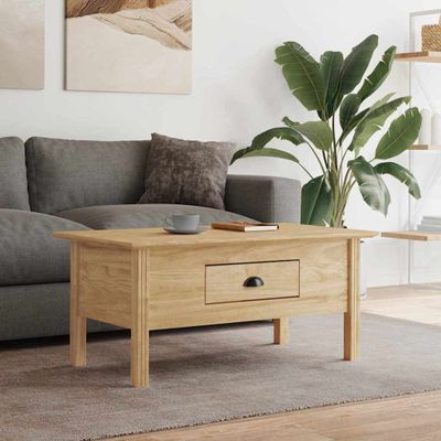 vidaXL Konferenčný stolík BODO Medová hnedá 100 x 55 x 45,8 cm
