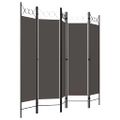 vidaXL Paraván s 5 panelmi, antracitový 200x180 cm