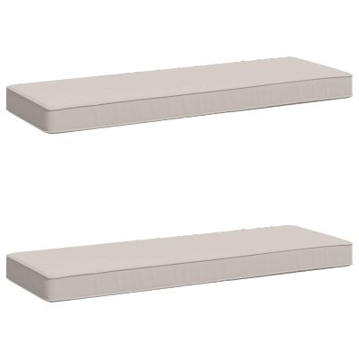vidaXL 2-dielne podušky na lavicu VUGHT 2 pcs 100% polyester Biela