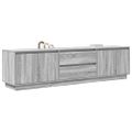 vidaXL TV skrinka s LED svetlami sivá sonoma 193,5x41x50 cm