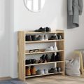 vidaXL Regál na topánky dub sonoma 80x25x81 cm spracované drevo