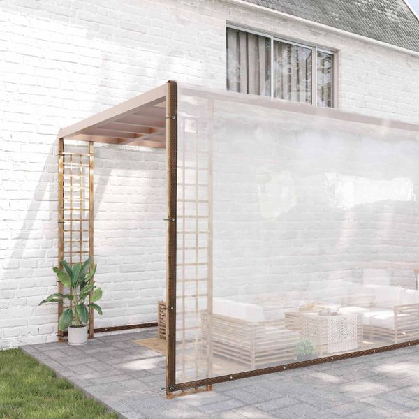 vidaXL Pokrytie rastlín Priehľadná 12 x 12 m PE