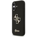Obal Guess Silicone Big 4G Script pre iPhone 17 čierny