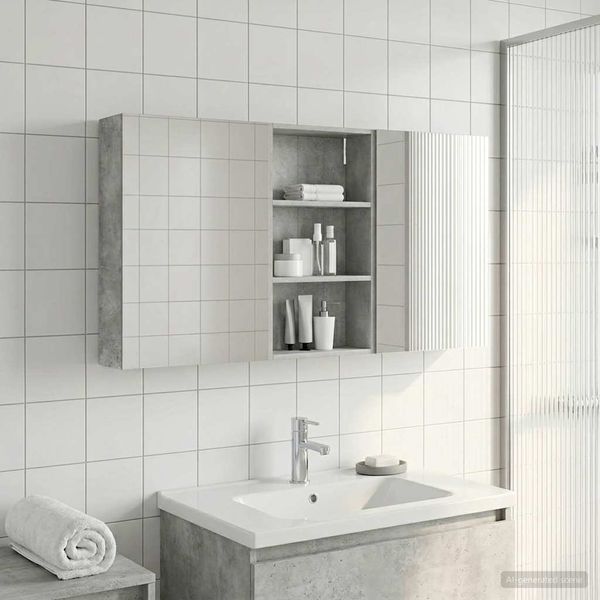 vidaXL Set kabinetov do kúpeľne s poličkou 3 pcs 140 x 14,5 x 70 cm