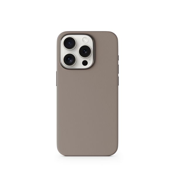 Epico Mag+ kožený kryt iPhone 15 Pro Max - písková