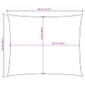 vidaXL Tieniaca plachta, oxford, trojuholníková 2,5x3,5 m, tmavozelená