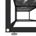 vidaXL TV stolík čierny mramorový 220x40x40,5 cm tvrdené sklo