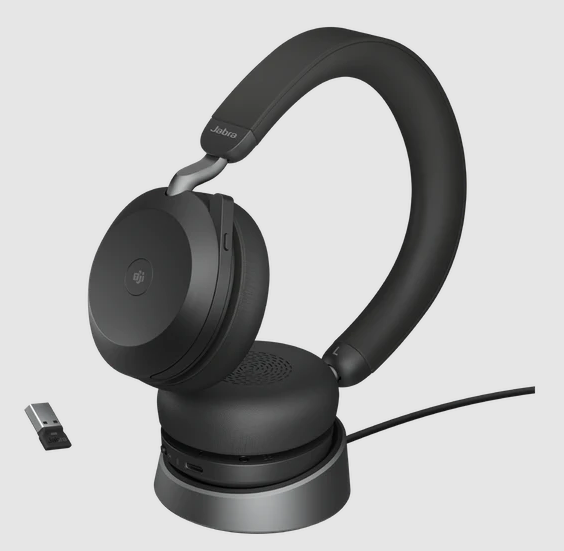 Jabra Evolve2 75/Stereo/ANC/USB/BT/Bezdrať/MS/Stand/Čierna