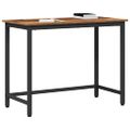 vidaXL stôl Staré drevo 80 x 50 x 76,5 cm Inžinierske drevo a oceľ