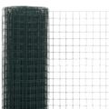 vidaXL Drôtené pletivo, oceľ potiahnutá PVC 25x0,5 m, zelené
