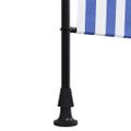 vidaXL Vonkajšia roleta modro-biela 200x270 cm látka a oceľ