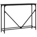 vidaXL Konzolový stolík čierny 102x22,5x75 cm kompozitné drevo
