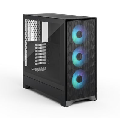 Fractal Pop 2 Air/Midi Tower/Transpar./Čierna