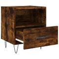 vidaXL Nočné stolíky 2 ks dymový dub 40x35x47,5 cm kompozitné drevo