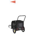 vidaXL Vozík za bicykel pre domáce zvieratá Čierna 125 x 53 x 54 cm