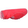 vidaXL Pláštenka pre psa s reflexnými prúžkami, polyesterová, červená, 4XL