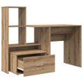 vidaXL Stôl Remeselný dub Kompozitné drevo 131,5 x 50 x 106,5 cm