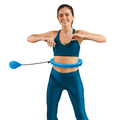 Hula hoop REBEL ACTIVE RBA-3066-BL so závažím a masážnymi výstupkami