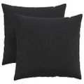 vidaXL Vankúše na pohovku 2 pcs Čierna 45 x 45 cm Kordúrová tkanina