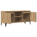 vidaXL TV skrinka dub artisan 102x35x50 cm spracované drevo