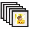 vidaXL 3D fotorámiky 5 ks čierne 28x28 cm na 20x20 cm obrázok