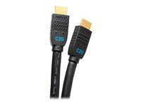 In-Wall M/M - Kabel HDMI s ethernetem - HDMI s piny (male) do HDMI s piny (male) - 15.2 m - černá - aktivní, podpora 4K60Hz