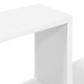vidaXL Stenná polica Biela 90 x 25 x 90 cm Kompozitné drevo