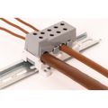 Blok na rozdelenie fází PVBS 250-7, 1pól., AL/CU, 250A, 690V, šedý, na DIN/panel