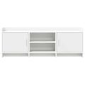 vidaXL TV skrinka 130 x 33 x 47 cm Biela Kompozitné drevo