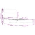vidaXL Posteľný rám bez matraca 90x200 cm dub sonoma kompozitné drevo