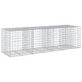 vidaXL Gabiónový kôš s krytom 350x100x100 cm pozinkované železo