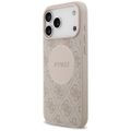 Puzdro Guess 4G Circle Classic Logo MagSafe pre iPhone 17 Pro Max ružové