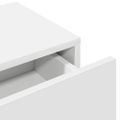 vidaXL Nástenná polica so zásuvkami Biela 60x26,5x15 cm Upravené drevo