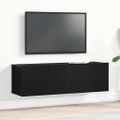 vidaXL TV skrinka 100 x 30 x 30 cm Čierny dub Kompozitné drevo
