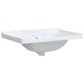 vidaXL Kúpeľňové umývadlo biele 71x48x23 cm obdĺžnikové keramické