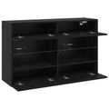 vidaXL TV nástenná skriňa 98,5 x 30 x 60,5 cm Čierny dub
