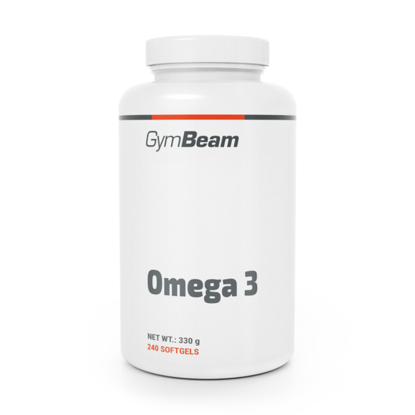 Omega 3 - GymBeam, bez príchute, 240 kaps.