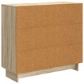 vidaXL Servírovacia skriňa Dub sonoma 89 x 34,5 x 80 cm