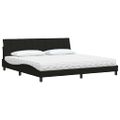 vidaXL Posteľ s matracom Hanko čierna 200x200 cm látka