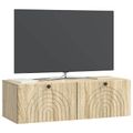 vidaXL Nástenná TV skrinka Dub sonoma 98 x 41 x 30 cm Kompozitné drevo