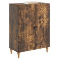 vidaXL Servírovacia skriňa Dymový dub 66 x 34,5 x 90 cm