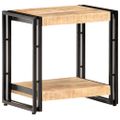 vidaXL Príručný stolík 40x30x40 cm surový mangovníkový masív