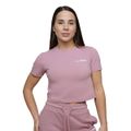 Dámske tričko Cropped Agile Woodrose - GymBeam, veľkosť L, veľkosť oblečenia L