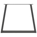 vidaXL Nohy k jedálenskému stolu v tvare V, 3 ks, antracitové, 70 x (72 – 73,3) cm, oceľ