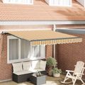 vidaXL Sklopná markíza Viacfarebný 300 x 250 cm Polyester a hliník