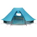 vidaXL Tipi stan 6-miestny Modrá taft