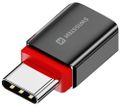 Swissten Nabíjecí Adaptér S Blokací Dat Dataguard USB-C  / USB-C  Černý bezpecnostní adaptér, blokování dat, USB-C / USB-C, až 240 W, Power Delivery, hliníkové telo
